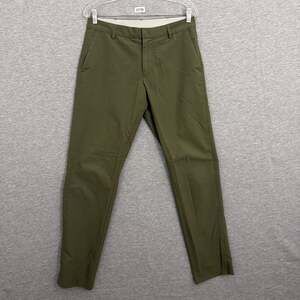 Ministry of Supply Mens Size 30 Olive Green Kinetic Commuter Tech Pants
